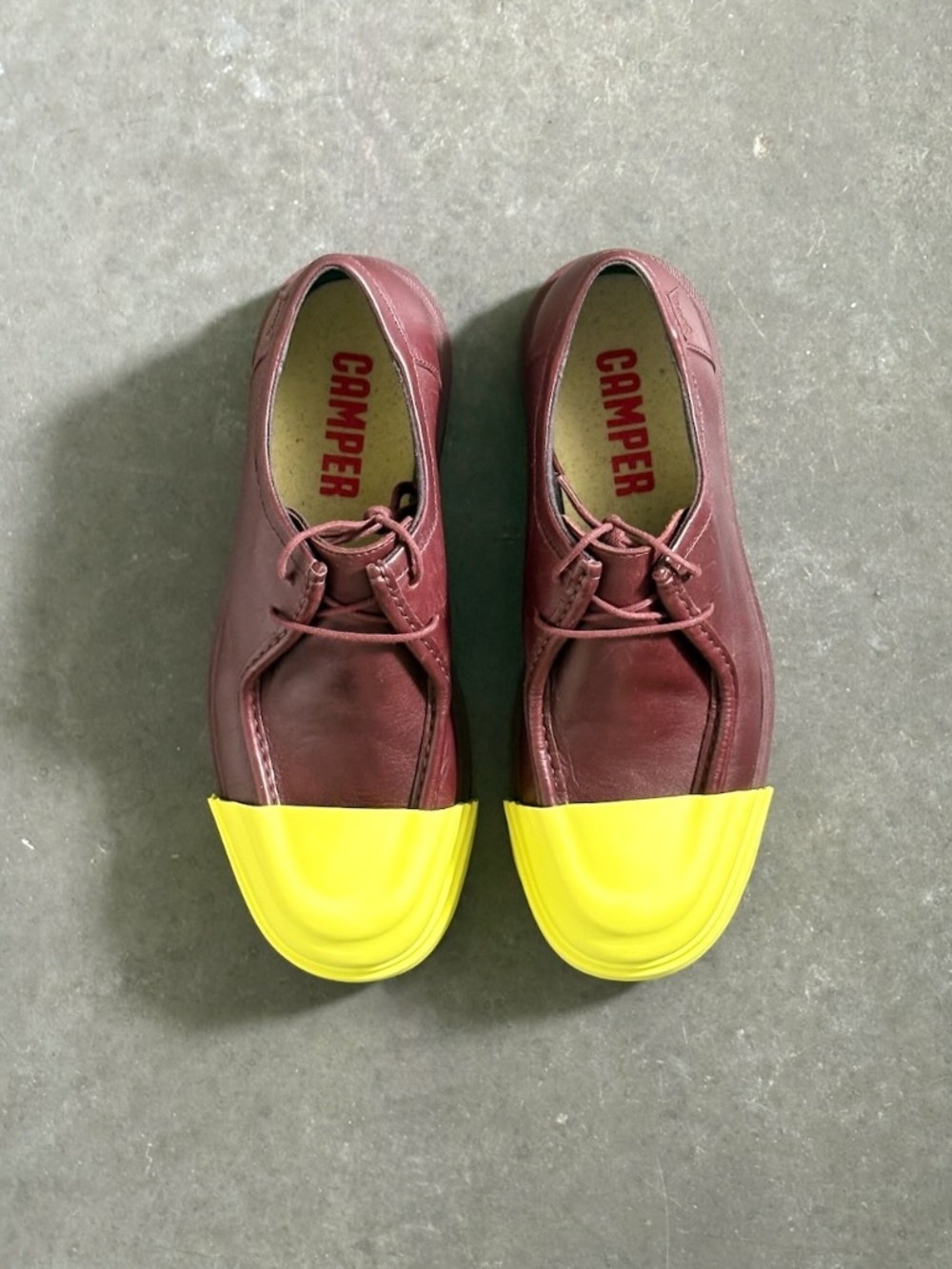 Camper Junction Leather Shoes | Burgundy | EU43 / US9.5 | Worn Twice